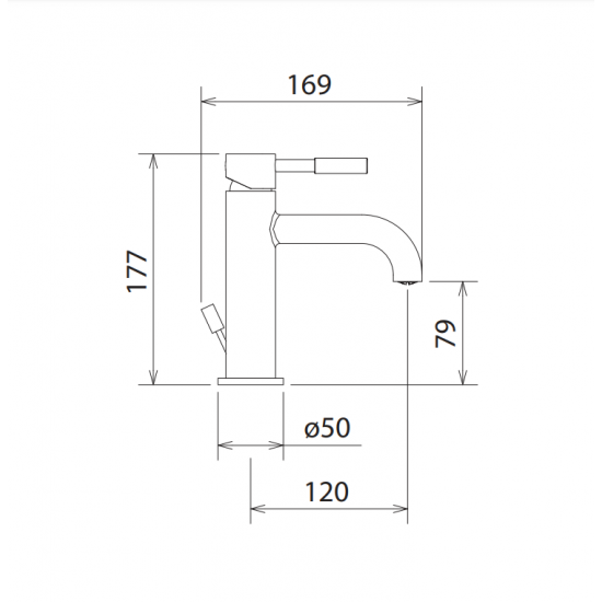 Μπαταρία Νιπτήρα La Torre New Tech με Αυτόματη Βαλβίδα 12007-221 Μπρονζέ